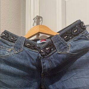 Allen B. By Allen Schwartz Denim Jeans with Embellishments